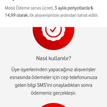 Vodafone Benim Haberim Olmadan Mobil Ödeme Gerçekleştirdi