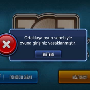 101 Okey Plus 101 Okey Haksız Yere Oyuna Giriş Yasağı