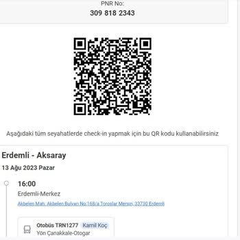 Kamil Koç Seyahat Geri Bildirimi