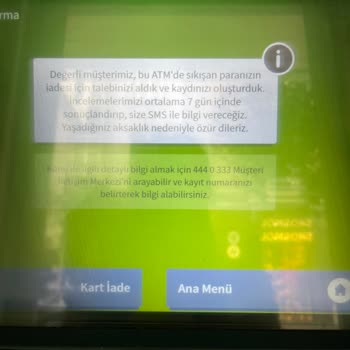 Garanti BBVA Garanti ATM Paramı Yuttu