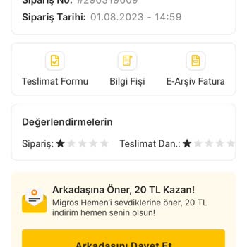 Migros Erzurum Forum AVM Şubesi 15 Gündür Ücret İadesi Yapılmıyor