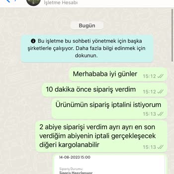 Kıyafet Sepeti Sipariş İptali Ve İade