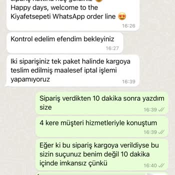 Kıyafet Sepeti Sipariş İptali Ve İade