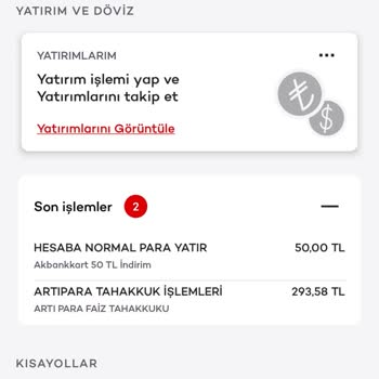 Akbank Artı Para Faiz Çekimi