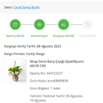 Çiçek Sepeti Teslim Edilemeyen Ürün