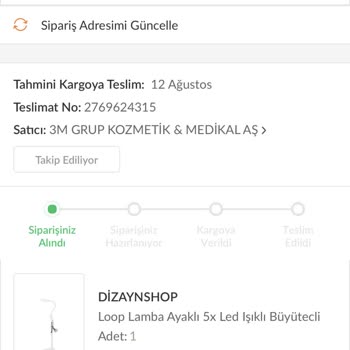 Trendyol Ürün Siparişi Verildi Verildikten Sonra Ürüne Zam Geldi Kargoya Yok