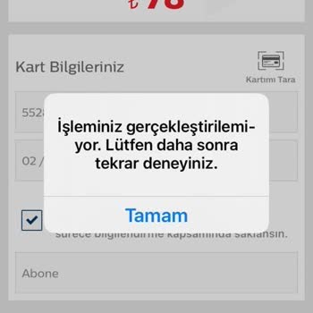 Bimcell Kontörüm Bitti, Yükleyemiyorum!
