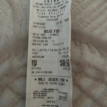 Chima İade Alamayız Saçmalığı