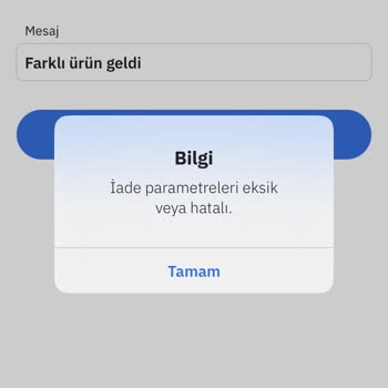 PttAVM İade Prosedürü İle İlgili Sorun