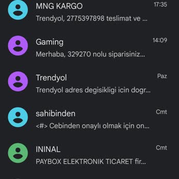 Yurtiçi Kargo Dan SMS Gelmiyor