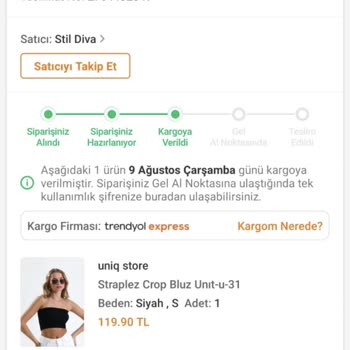 Trendyol Para İadesi Ve Kıyafet İadesi Teslim Edilmeden İade Edilmesi
