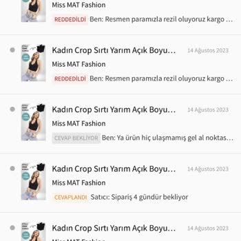 Trendyol Para İadesi Ve Kıyafet İadesi Teslim Edilmeden İade Edilmesi
