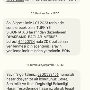 DASK (Doğal Afet Sigortaları Kurumu) Mağduriyet Hasar Tespit Yapılmaması