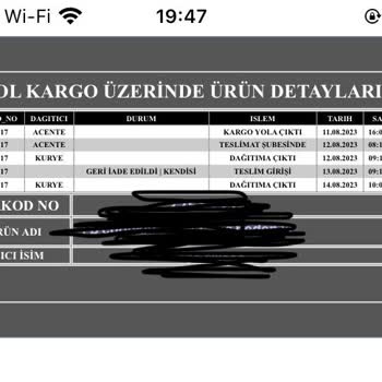 Yol Kargo'nun Kargomu Teslim Etme Sorumsuzluğu