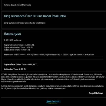 Gezinomi Rezervasyon Mağduriyeti Hakkında