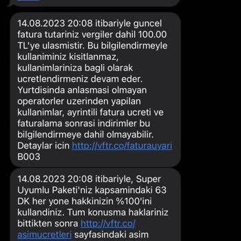 Vodafone Habersiz Paket Atama