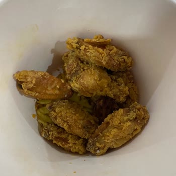 Popeyes Yanık Tavuklar, Hamburger Ekmeği Parçalanmış