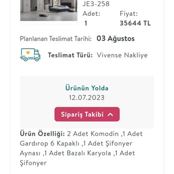 Vivense Aylar Önce Alınan Siparişi Teslim Etmiyor