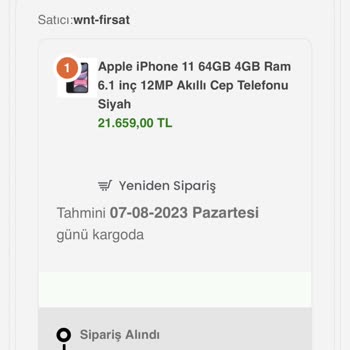 Wnt.com.tr Siparişim Kargoya Verilmedi