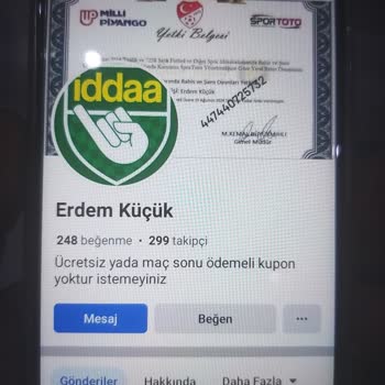 Facebook Ta Erdem Küçük İsimli Sayfaya Dikkat