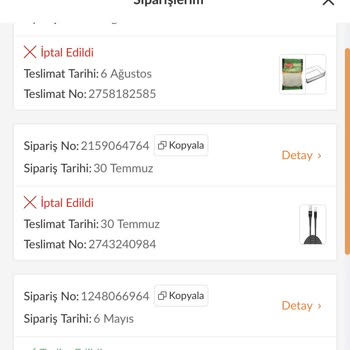 Trendyol Hızlı Market Trendyolgo İade Sorunu
