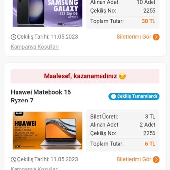 Şanssız Çekiliş. Trendyol Bey