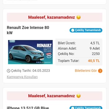 Şanssız Çekiliş. Trendyol Bey