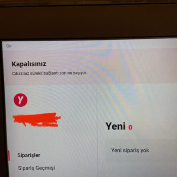 Yemeksepeti İşletme Hesabı Sorunu