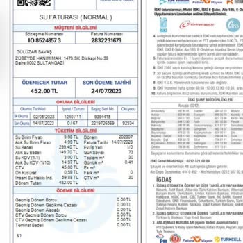İBB - İstanbul Büyükşehir Belediyesi Fatura İtirazı Para İadesi