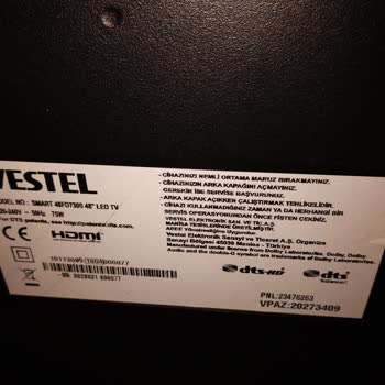 Vestel Yedek Parça Üretmiyor