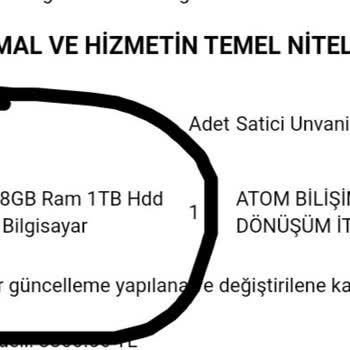 Atom Bilişim Eksik Ürün Gönderimi