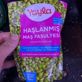 Yayla Bakliyat Küflü Yayla Haşlanmış Maş Fasulyesi