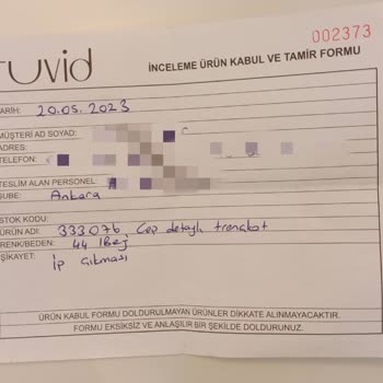 Tuvid Xxxl Ürün Defolu İp Söküğü Var