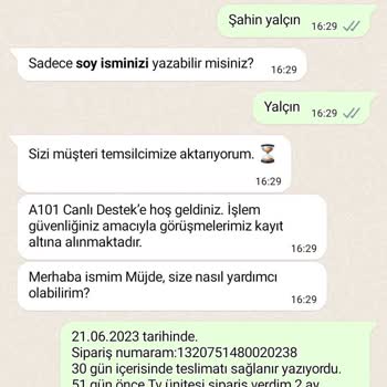 A101 Netten Mobilya Siparişi Verdim 53 Gündür Paramı Kullanıyorlar.
