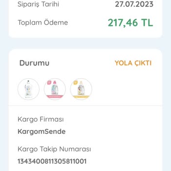KARGOMsende 20 Gündür Gelmeyen Deterjan