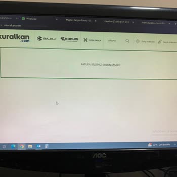 Bajaj Siparişlerim Kısmında Hiçbir Bilgi Bulunmuyor