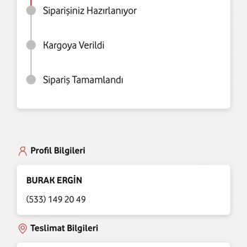 Vodafone Online Mağaza Siparişi