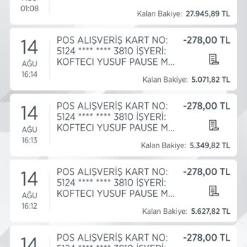 Köfteci Yusuf 4 Kere Fazla Hesap Alınması