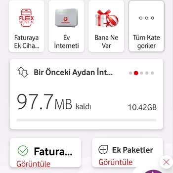 Vodafone Tarife Aşım Paketi