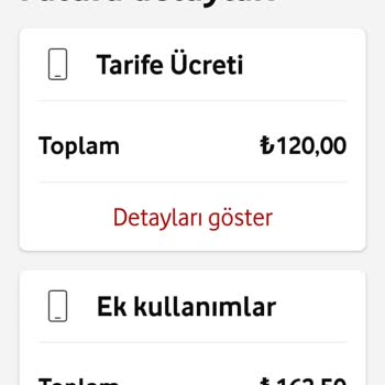 Vodafone Tarife Aşım Paketi