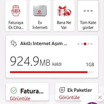 Vodafone Tarife Aşım Paketi