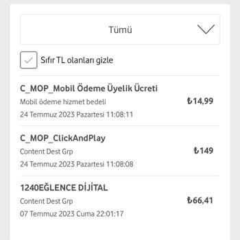 Vodafone Click And Play Ücreti Yansıtmış!