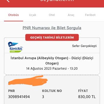 Kamil Koç Otobüs Firması Beni Yolda Bırakıp Gitmesi.