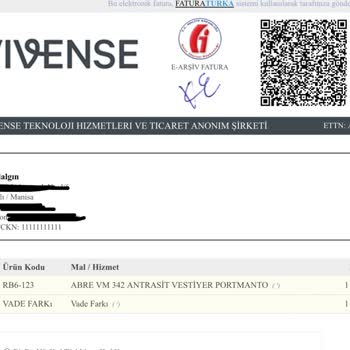 Vivense Eksik Ve Yanlış Ürün