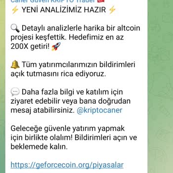 Geforce.org Sitesi Kripto İşlem Aldatmacası
