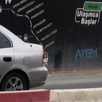 Ulaştırma ve Altyapı Bakanlığı İstanbul Havalimanı Halkalı Stad Durağı Çalışma Alanı Güvensizliği