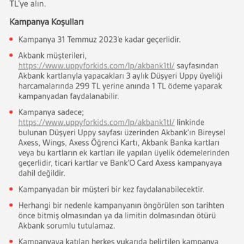 Akbank 1 TL Yerine 299 TL Kesti
