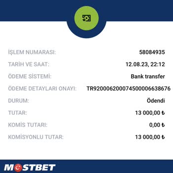 Mostbet Casino Ödeme Yapıldı Yazıyor Ama Ödeme Yapılmıyor