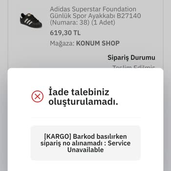 Konum Shop Epttavm İade Edemiyorum Sistem Arızalı