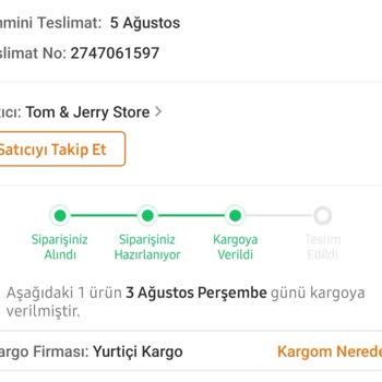Trendyol 2 Haftadır Gelmeyen Kargo